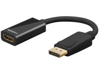 DisplayPort™/HDMI™ Adapter Cable, gold-plated, black