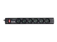 Eaton Protection Strip PS6TD Strømstødsbeskytter 6-stik 10A Sort