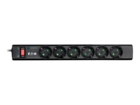 Eaton Protection Strip Strømstødsbeskytter 6-stik 10A Sort