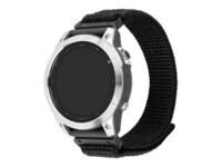 FIXED Visningsløkke Smart watch Sort Stainless steel Vævet nylon