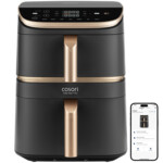 Cosori Turbo Tower Pro Smart Single 10.8 L Stand-alone 2630 W Hot air fryer Black Gold