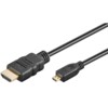 Series 2.0 High Speed Micro HDMIâ„¢ Cable with Ethernet (4K/60Hz), 0.5 m, black - HDMIâ„¢ male (type A) > HDMIâ„¢ micro male (type D)