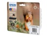 Epson 378XL Multipack Sort Gul Cyan Magenta Lys magenta Lys cyan Blæk C13T37984010