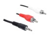 Delock Audiokabel 1.5m Sort