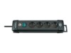 brennenstuhl Premium-Line Stikdåse 4-stik Sort 3m