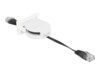 Delock Easy 45 CAT 5e SF/UTP 50cm Patchkabel Sort Hvid RAL 9003