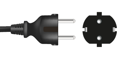 Kabel ende: CEE 7/4 Male