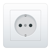 CEE 7/4 Male forbindes til denne port/kabelende