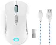 Lenovo Legion M600 Gaming Mouse Optisk Trådløs Kabling Grå Hvid