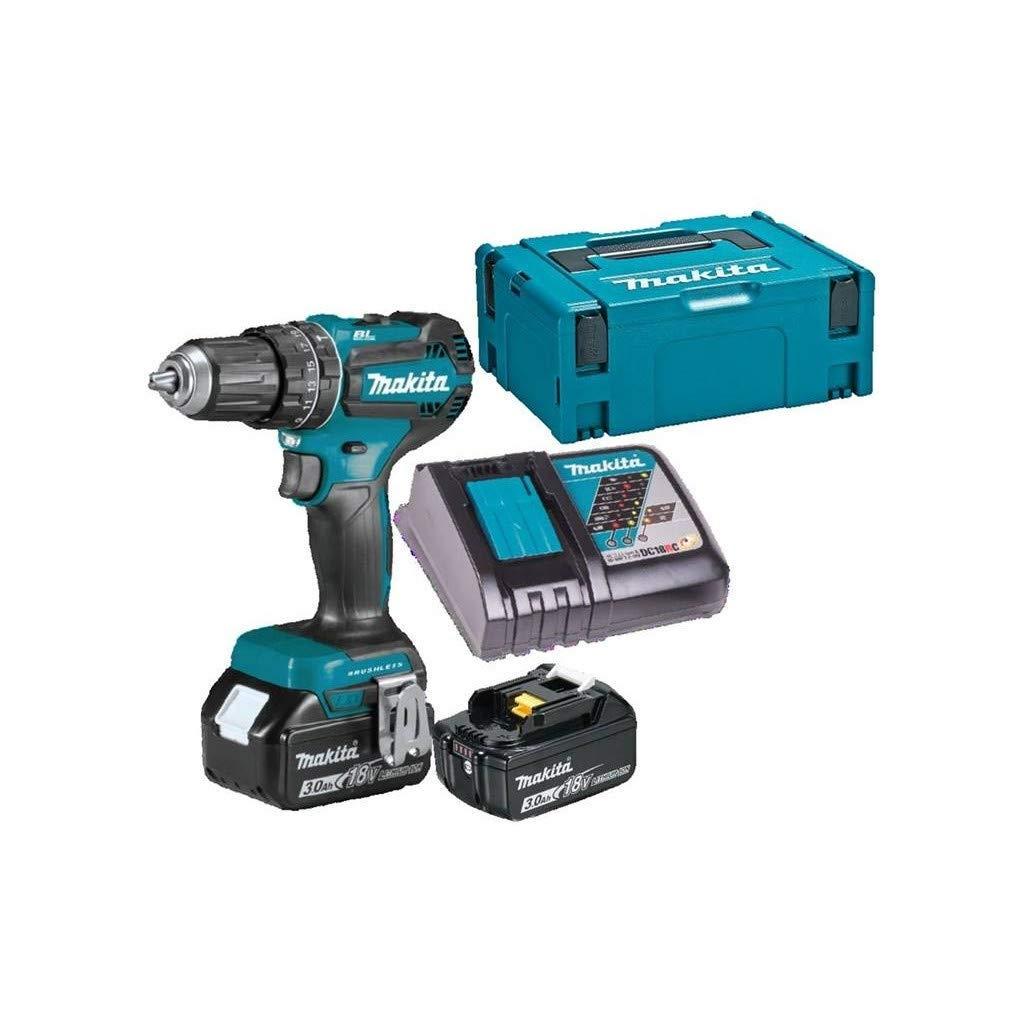 Makita DHP485RFJ drill Keyless 1900 RPM Black Blue 1.8 kg