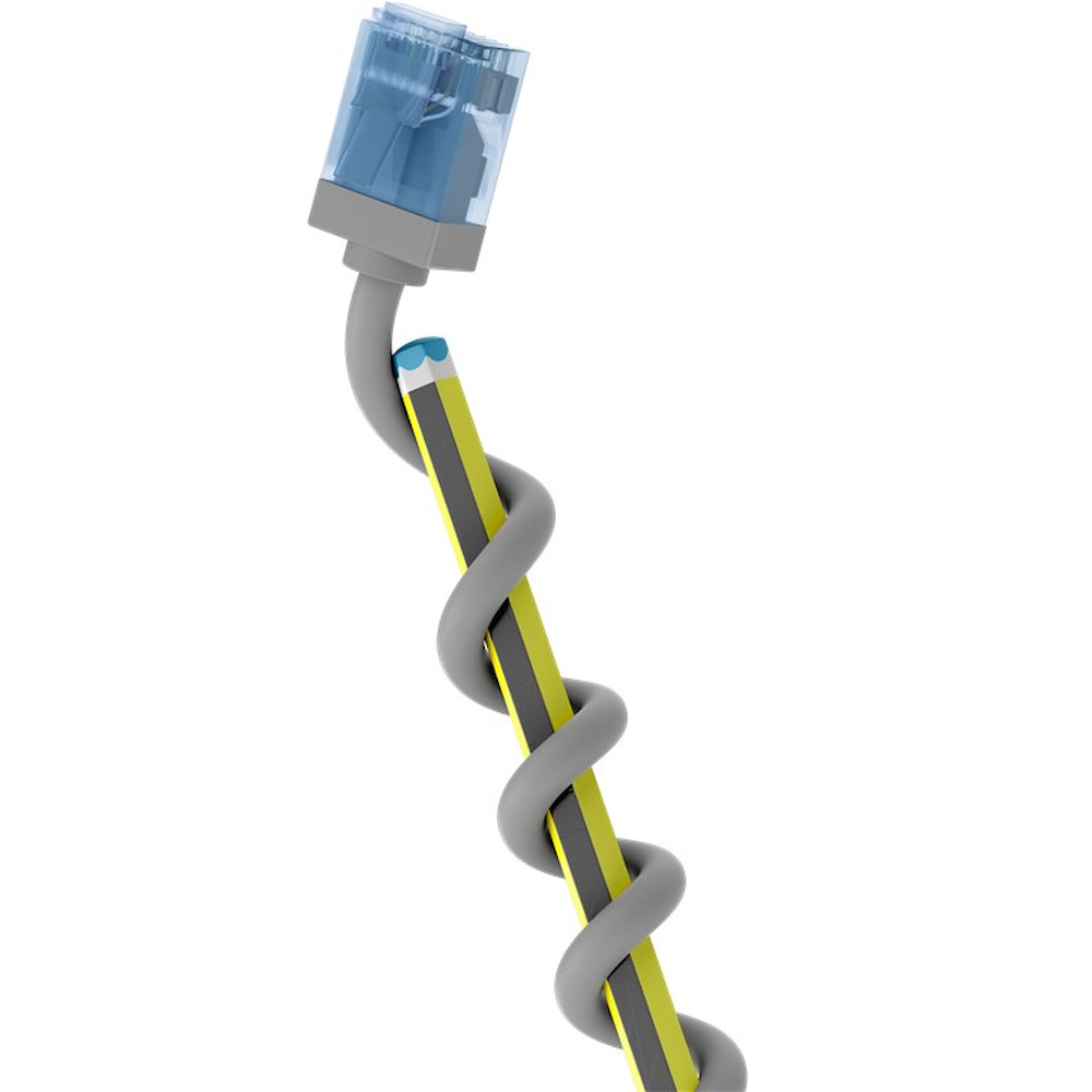 goobay CAT 6a U/UTP, Unshielded 7.5m Patchkabel Grey