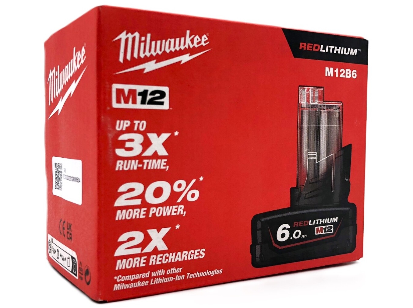 Milwaukee M12 B6 Batteri Litiumion 6Ah