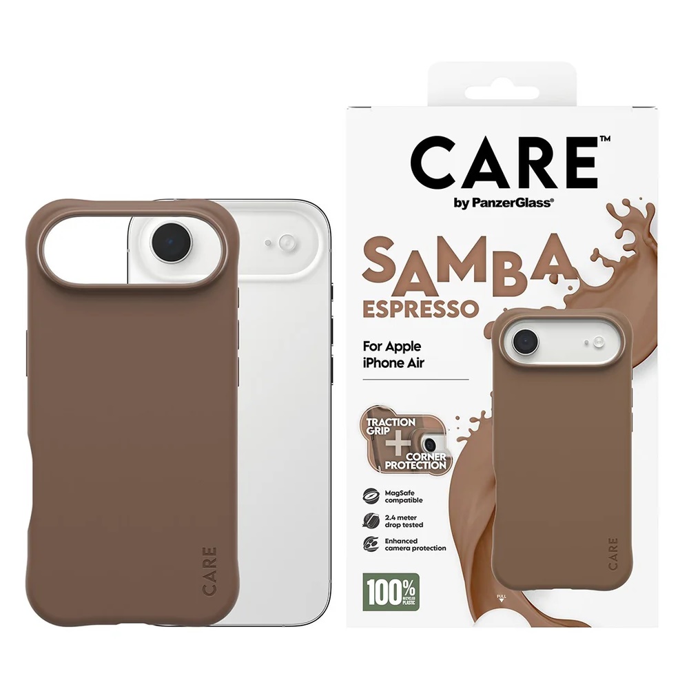 CARE by PanzerGlass® Fashionable Case Samba Espresso w. MagSafe iPhone 2025 6.6'