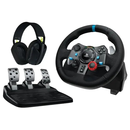 Logitech G G29 Rat og pedalsæt PC Sony PlayStation 5 Sony PlayStation 4