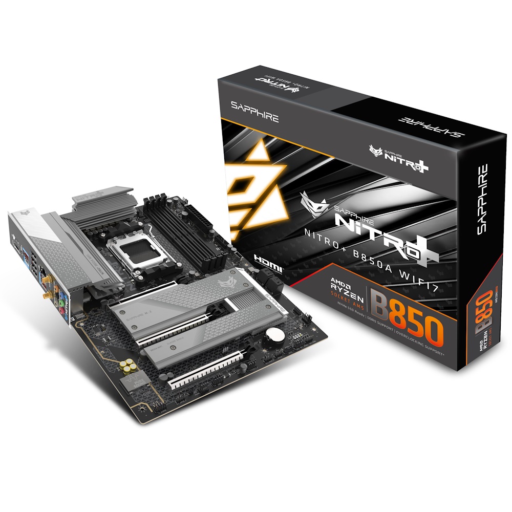 N--SAPPHIRE NITRO+ B850A WIFI7 1xHDMI 1.4 1xDP 1.2