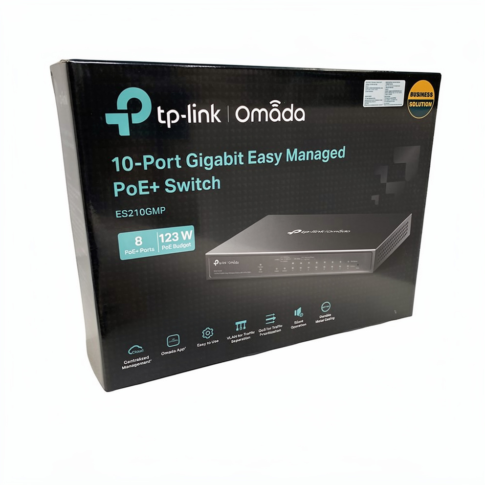 TP-Link Omada ES210GMP V1 Switch 10-porte Gigabit Ethernet PoE+