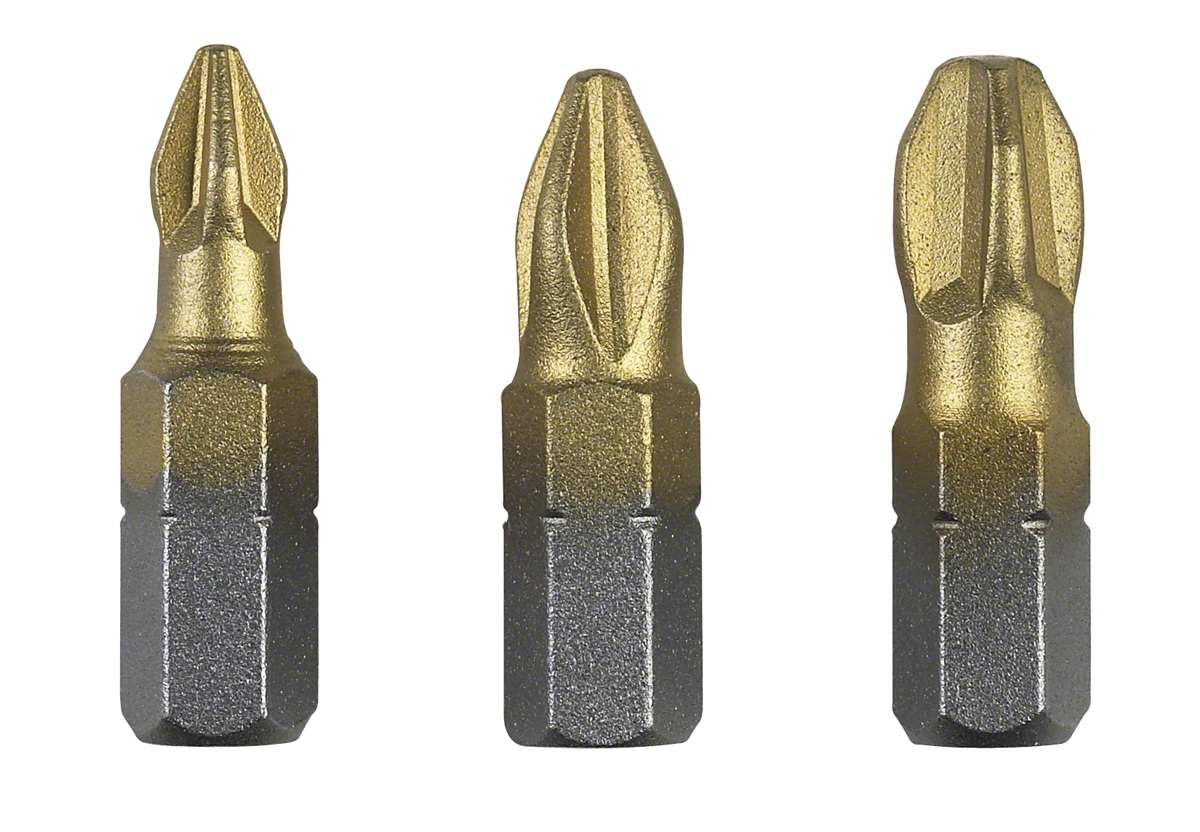 New--Skruebitsæt Titanium (PZ), 3 dele