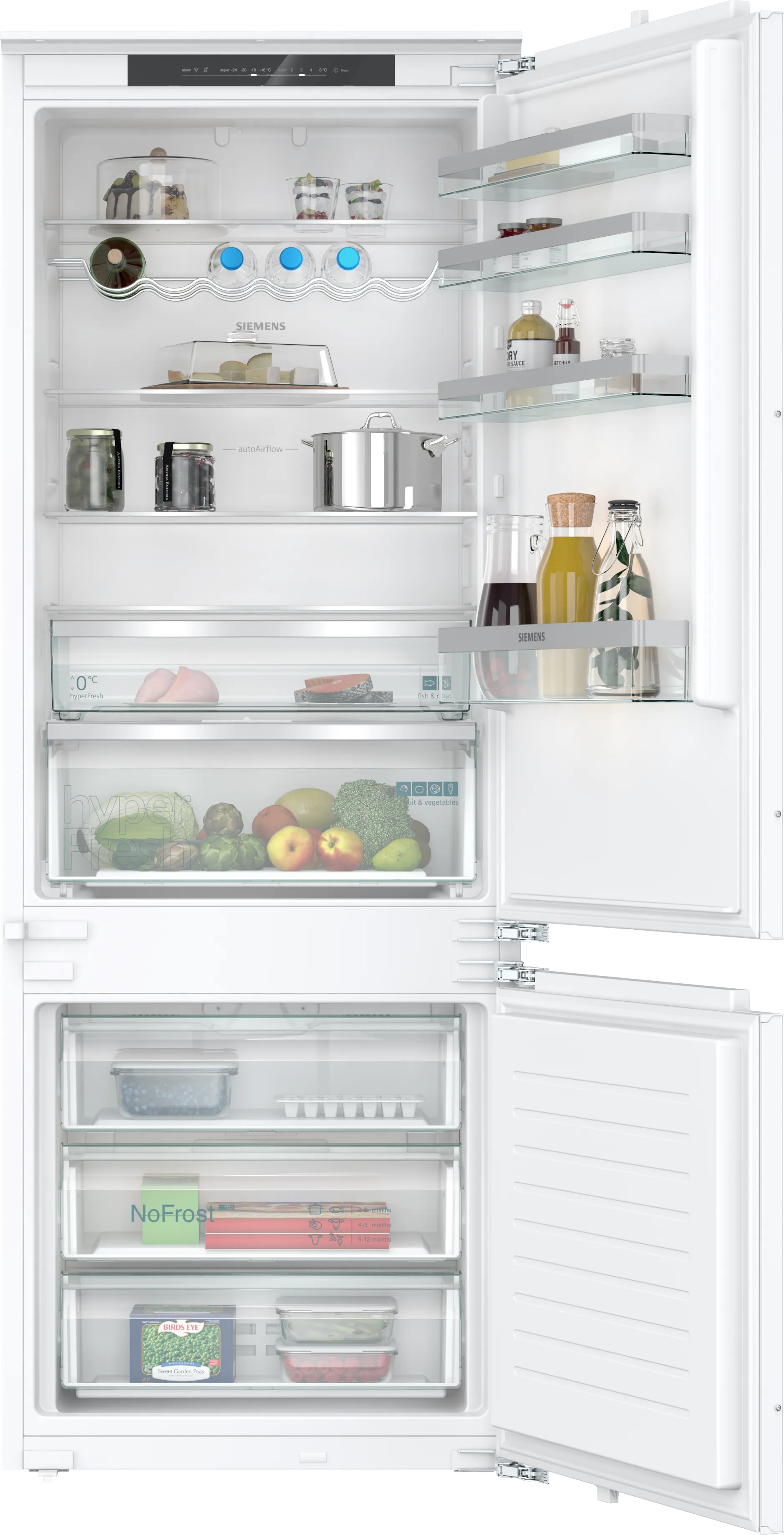 Siemens iQ300 KB96NVFE0 Kølefryseskab 383L E Hvid