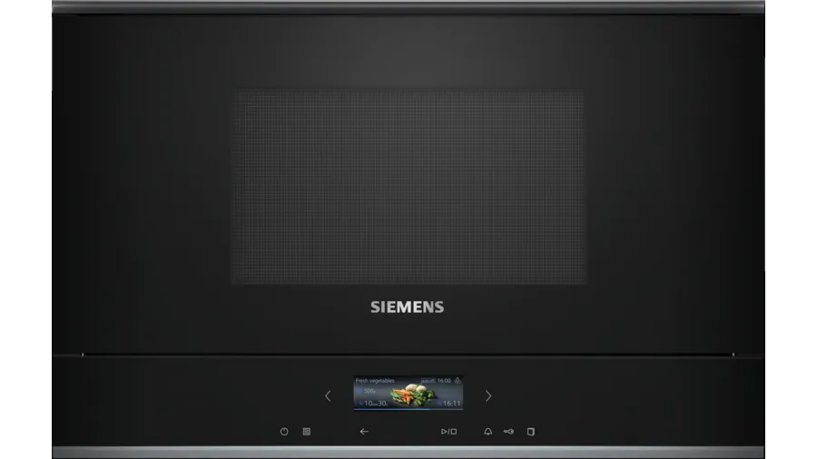 Siemens iQ700 BE732R1B1 Mikrobølgeovn Til indbygning 900W 21l Sort