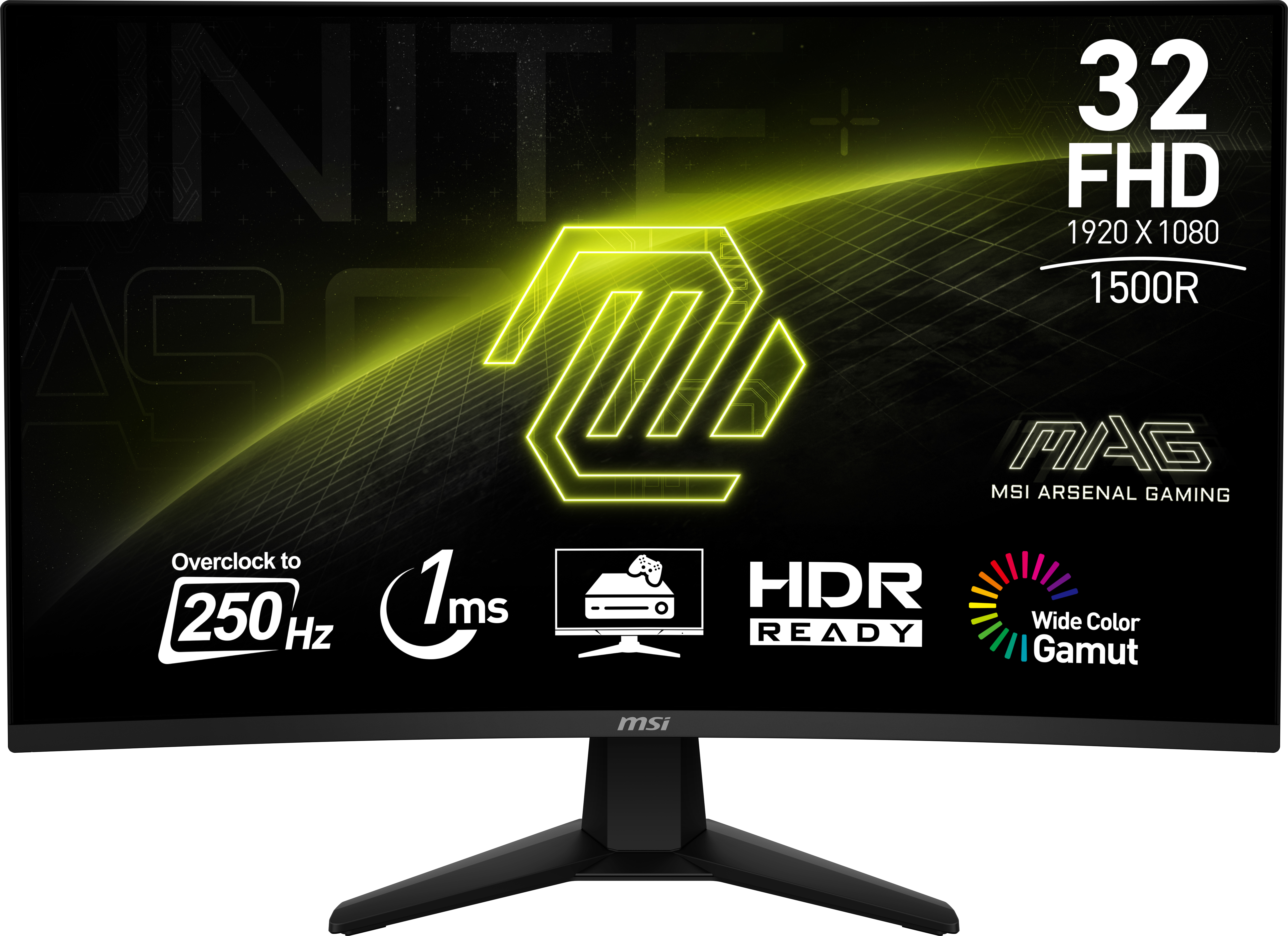 MSI MAG 32C6X 31.5' VA 1920 x 1080 (Full HD) DisplayPort HDMI 180 Hz