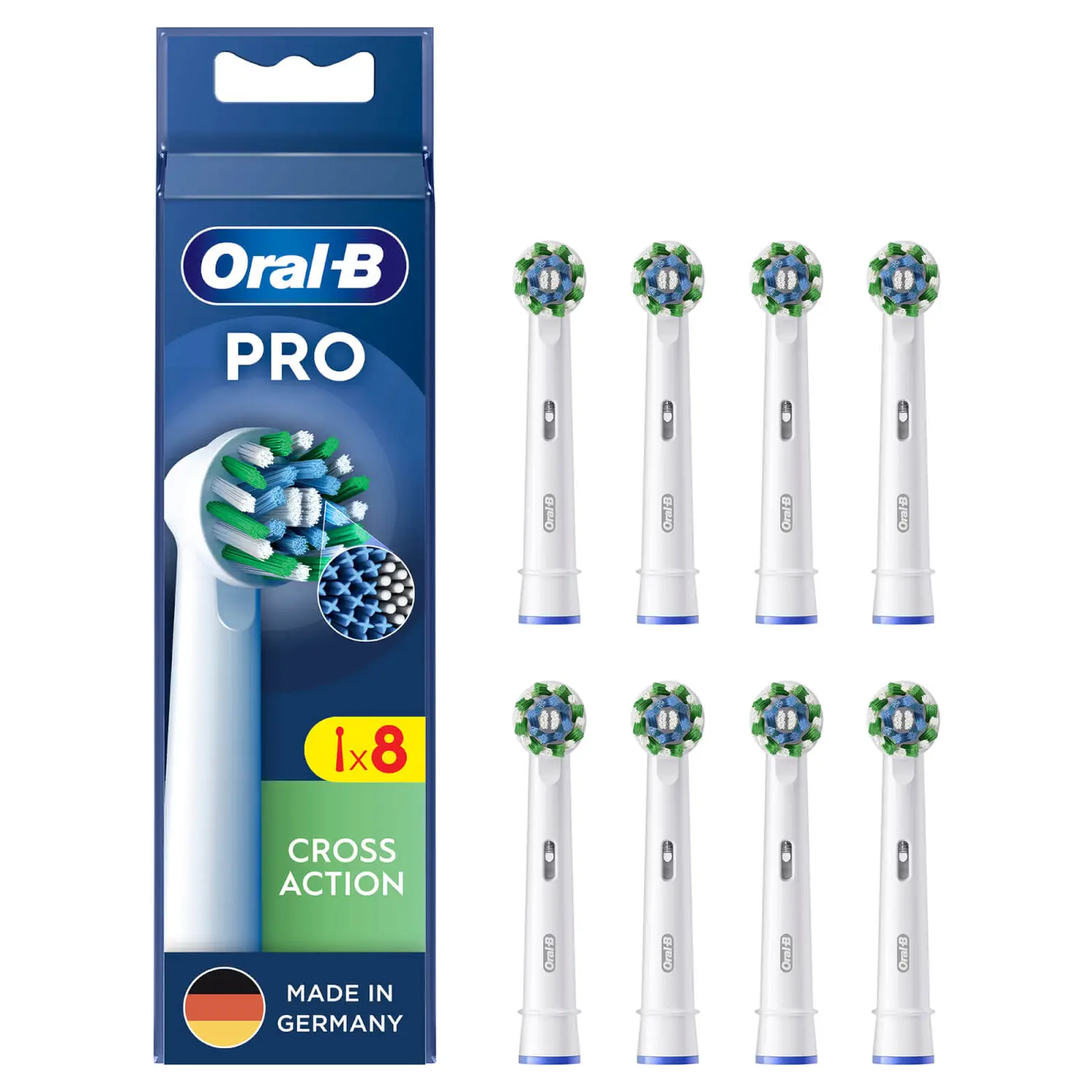 Oral-B Sonic toothbrush head 860472 / 8x Cross White