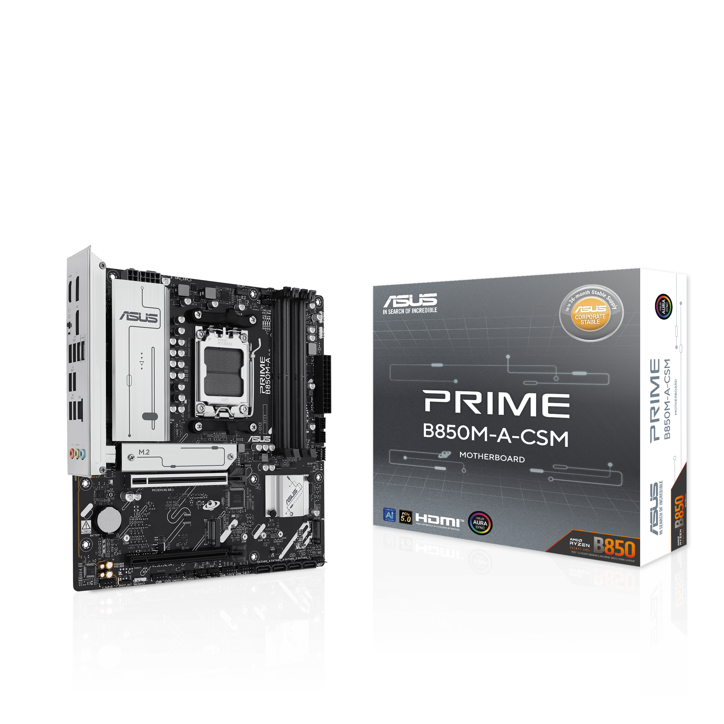 ASUS PRIME B850M-A-CSM micro ATX AM5 AMD B850