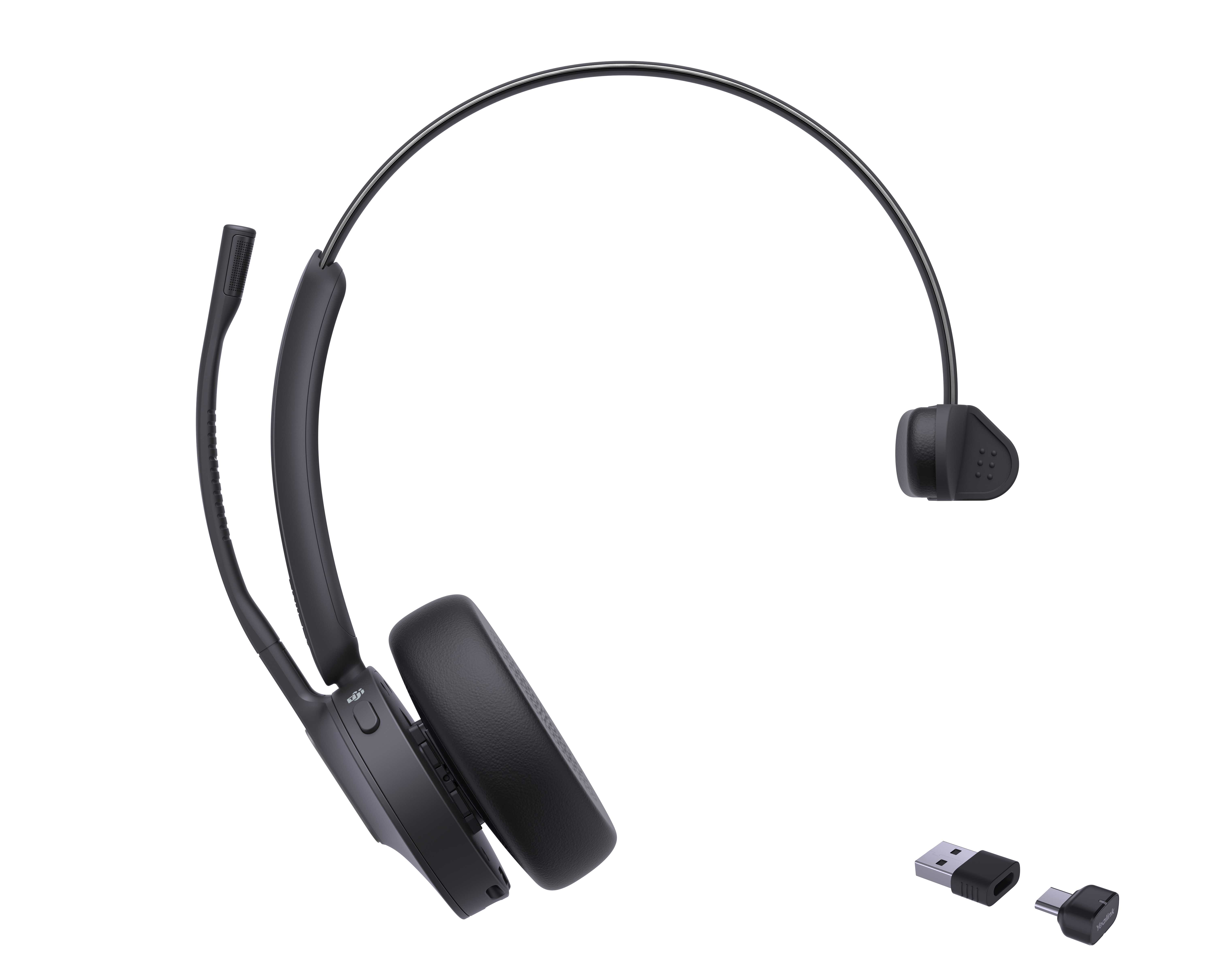 Yealink BH70 Mono Teams Trådløs Høretelefoner Sort