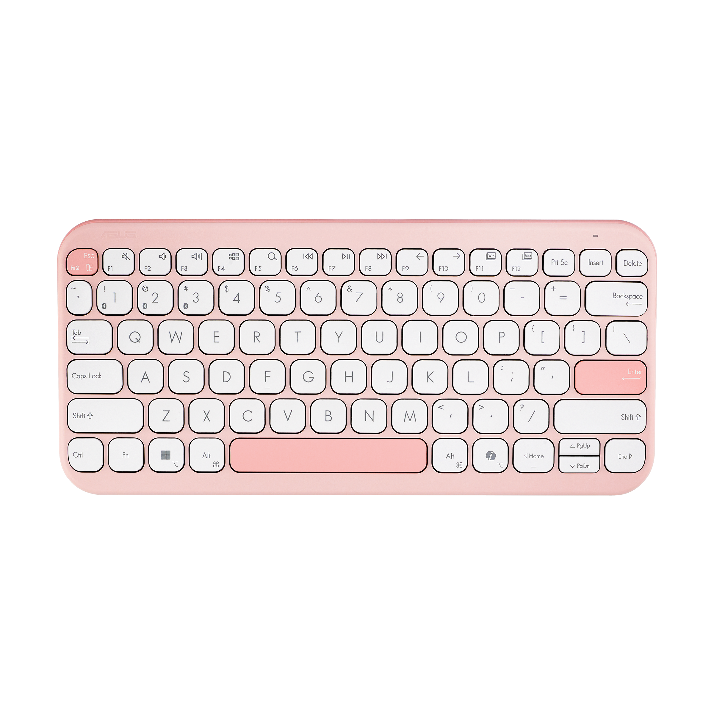 ASUS Marshmallow KW100 Tastatur Saksnøglekontakt Trådløs Tysk