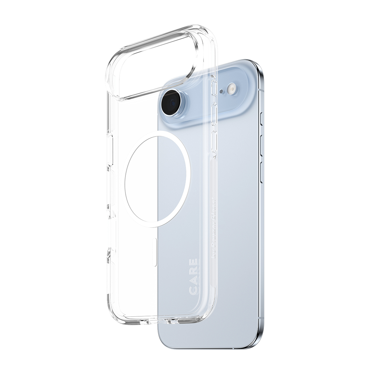 PanzerGlass CARE by Flagship Case Transparent Urban Explorer w. White MagSafe iPhone 17 Air Beskyttelsescover Transparent
