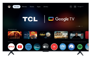 TCL 55C61K TV 55' 4K Ultra HD Sølv