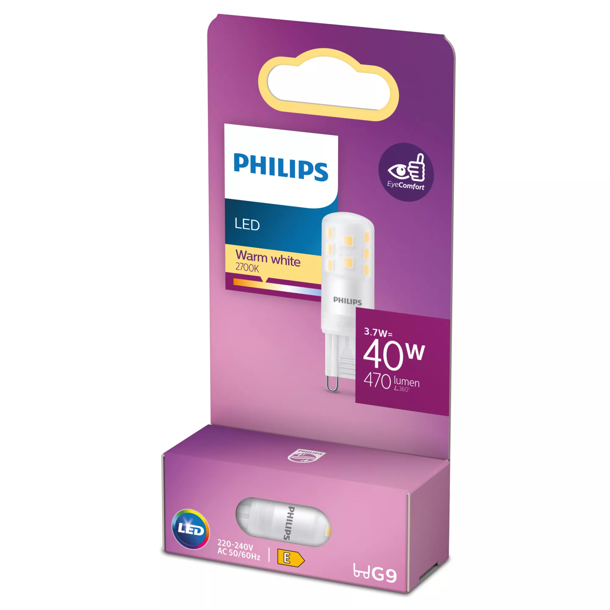 Philips by Signify 8720169301696 LED pære 470lumen Varm hvid