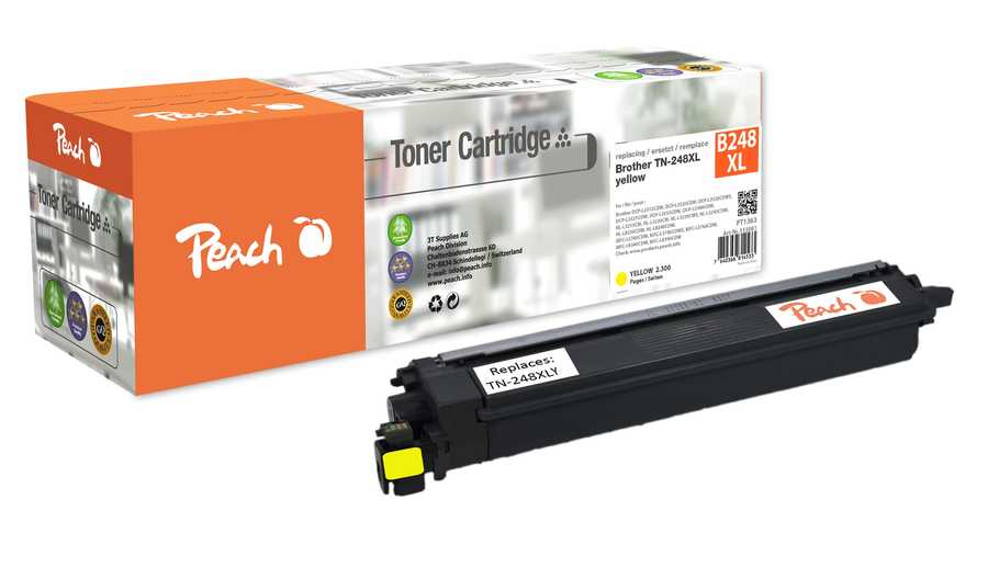 Peach Toner Brother TN-248XL (DCP-L3520) yellow 2300 Seiten remanufactured