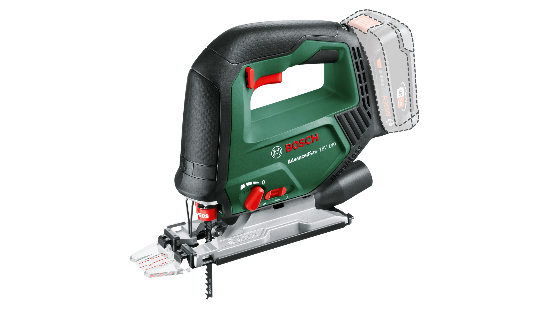 Bosch AdvancedSaw 18V Stiksav 18V 1 stk