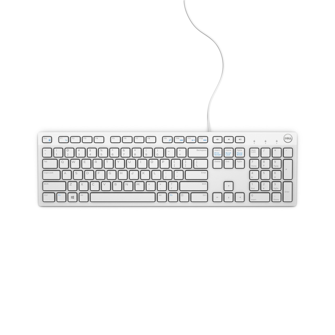 DELL KB216 Tastatur Membran Membran Kablet Kablet Nordisk Nordisk