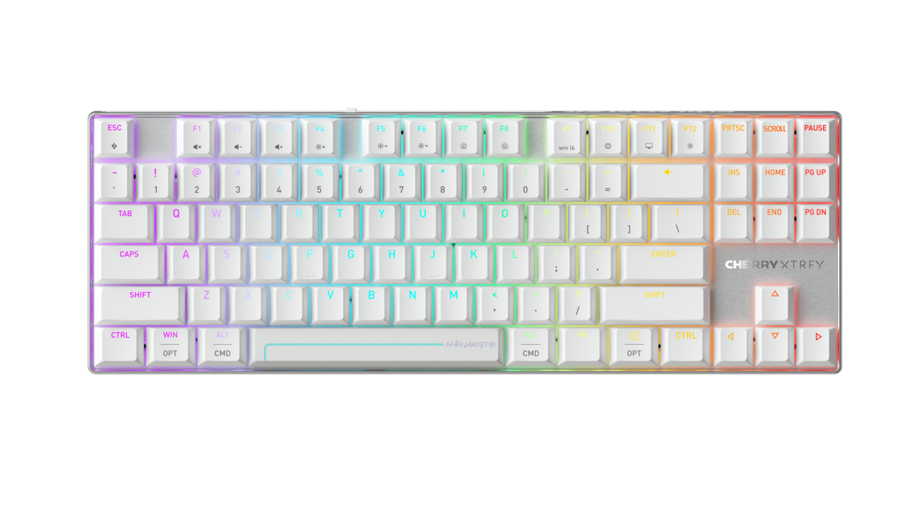 CHERRY MX 8.2 Pro TMR Wireless Tastatur Magnetic-mechanical key switch Magnetic-mechanical key switch RGB RGB Kabel & trådløs Kabel & trådløs US International US International