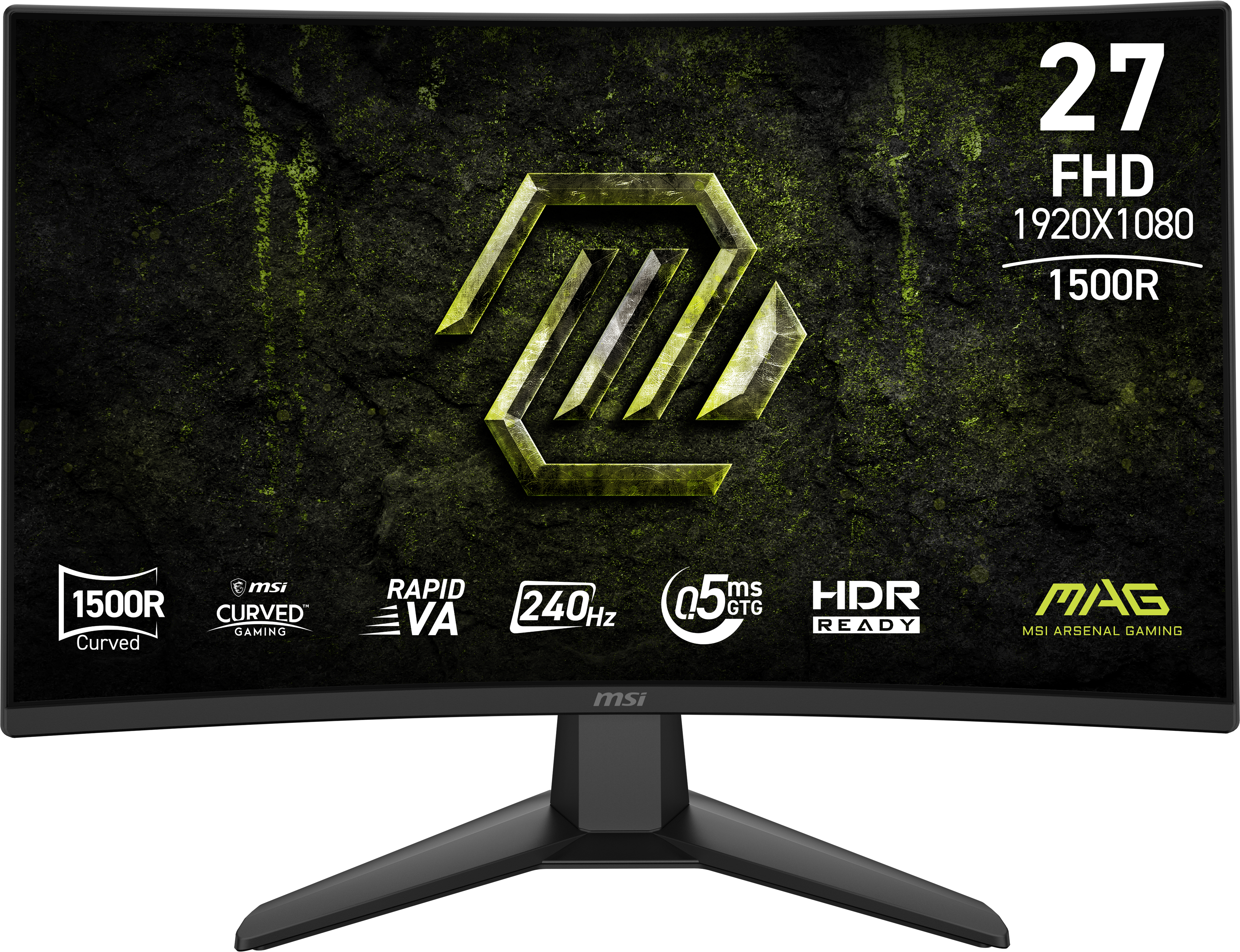 MSI MAG 274CF X24 27' Rapid VA 1920 x 1080 (Full HD) HDMI DisplayPort 240 Hz