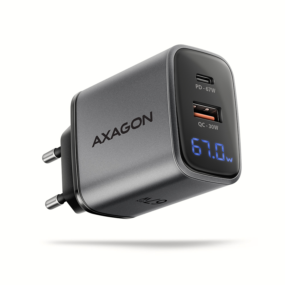 Axagon ACU-PQ67D 1xUSB-C 1xUSB-A