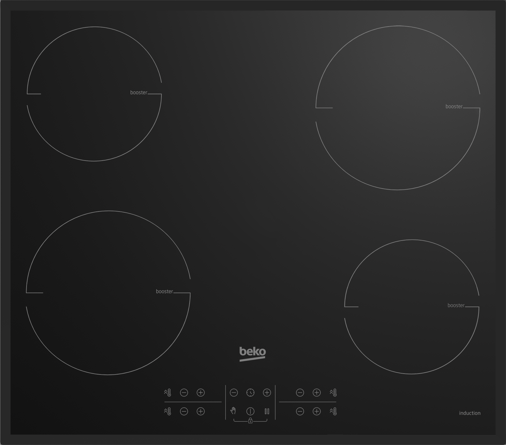 Beko HII64205MTB Induktionskogeplade