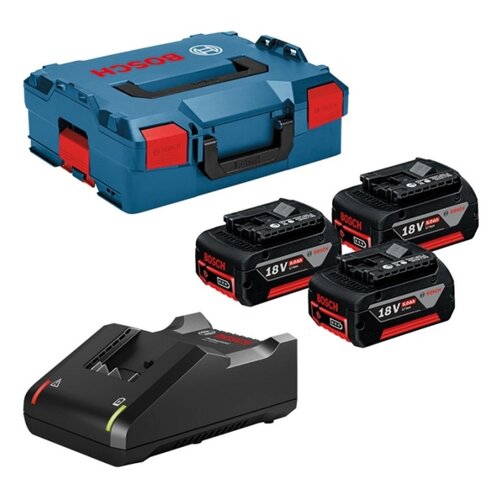 Bosch BOSCH.AKUMULATOR 18V 5,0Ah x3 +LADOWARKA GAL 18V-40 +LB B0615990L3T