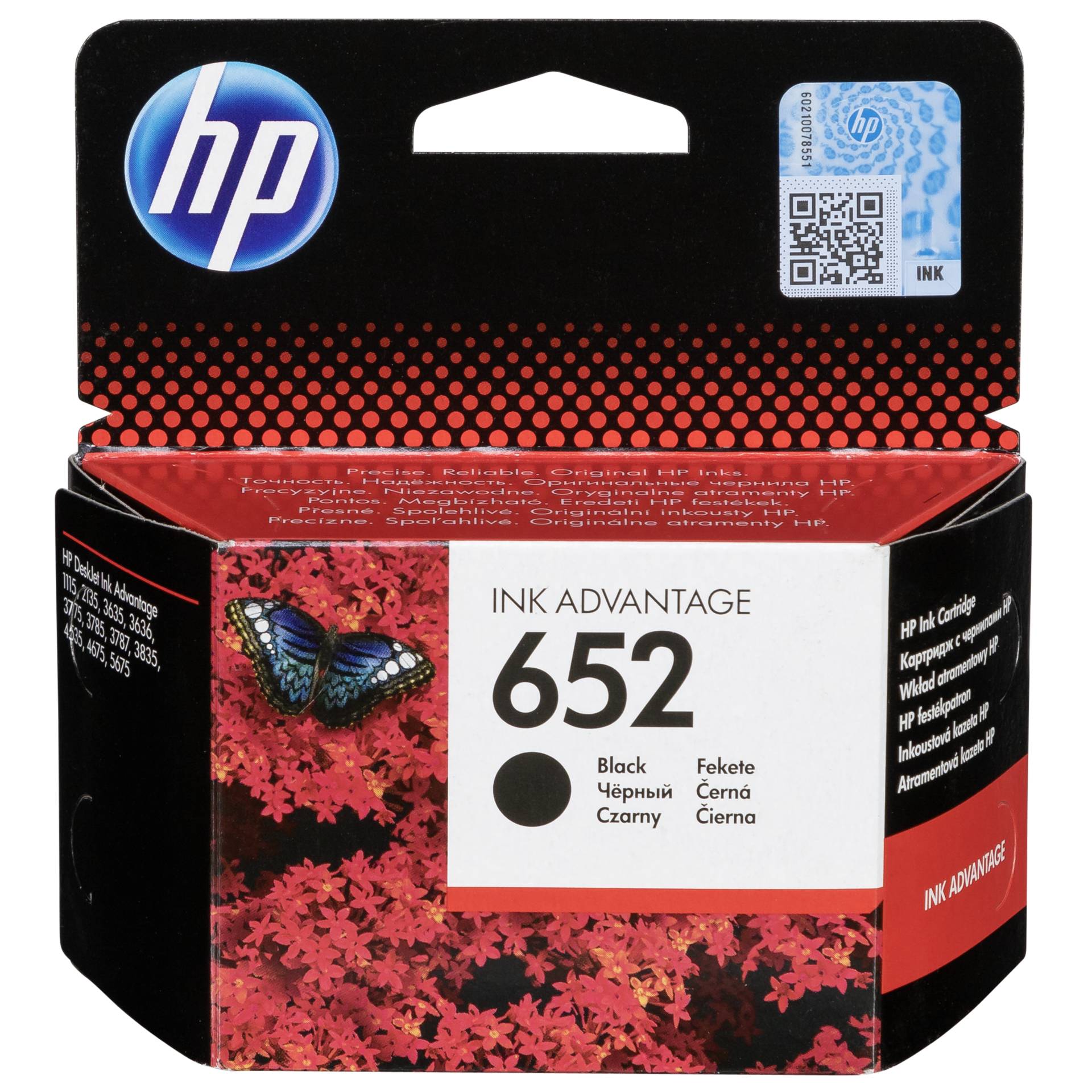HP 652 360 sider Blæk F6V25AE