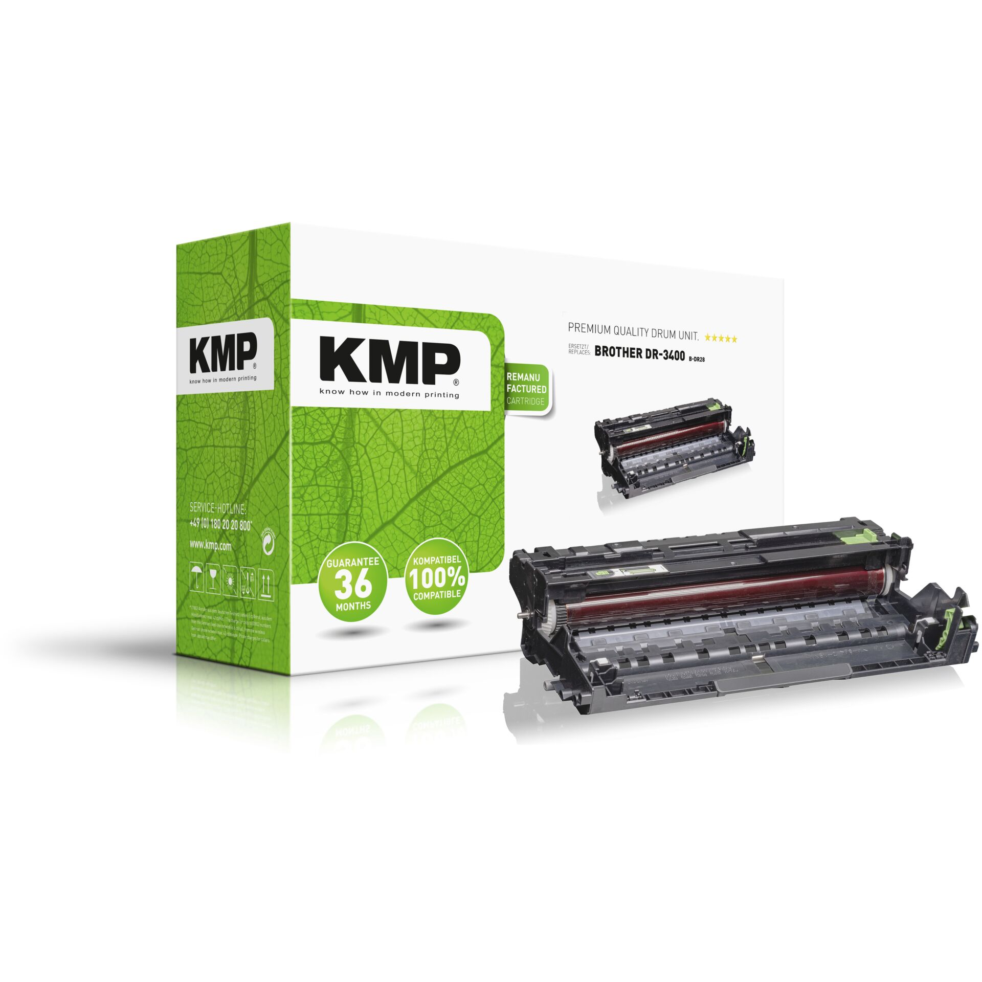 KMP Trommel Brother DR3400/DR-3400 bk 52.000 S. B-DR28 . remanufactured