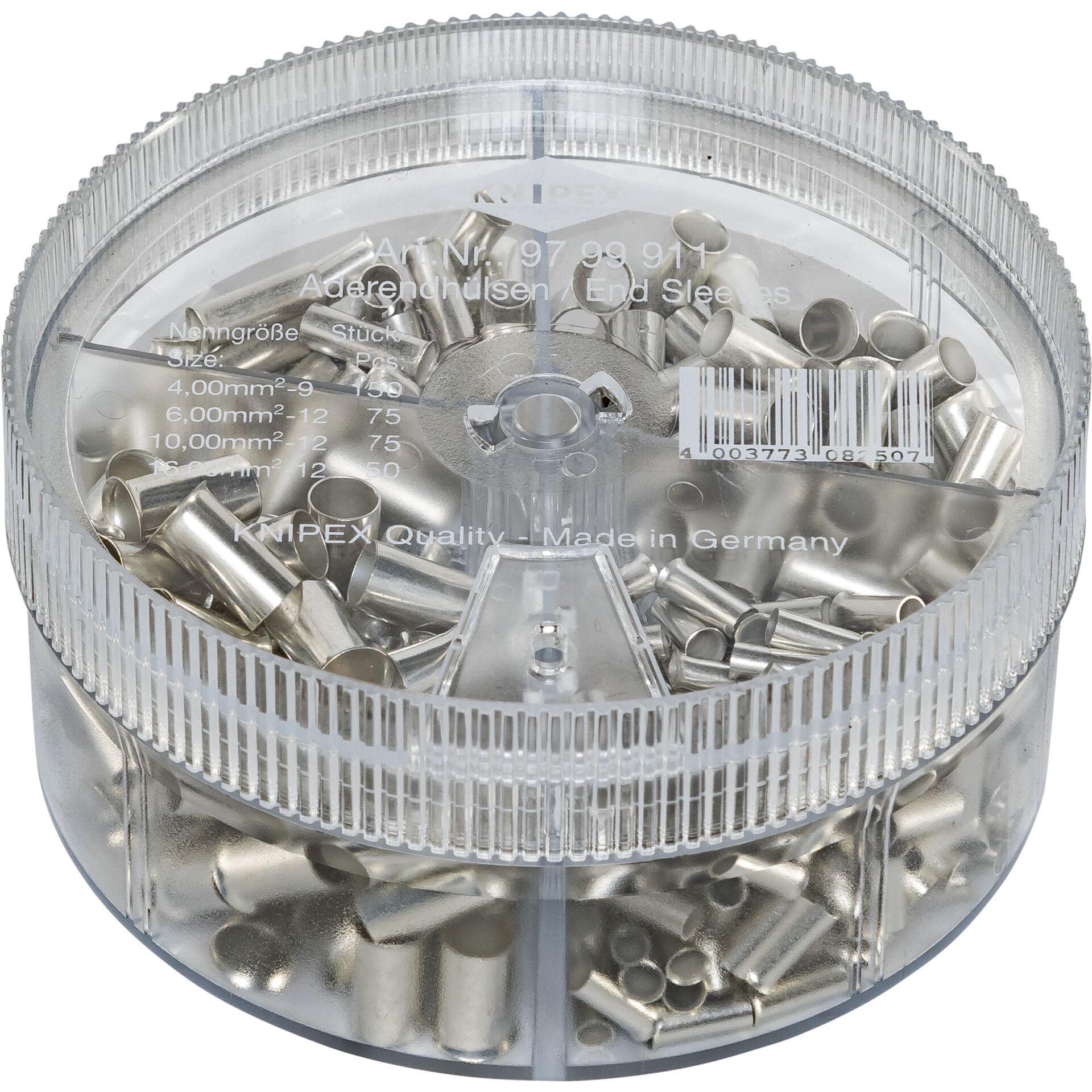 Knipex 97 99 911 AderendhALlsen-Sortiment Unisoliert 350 St.